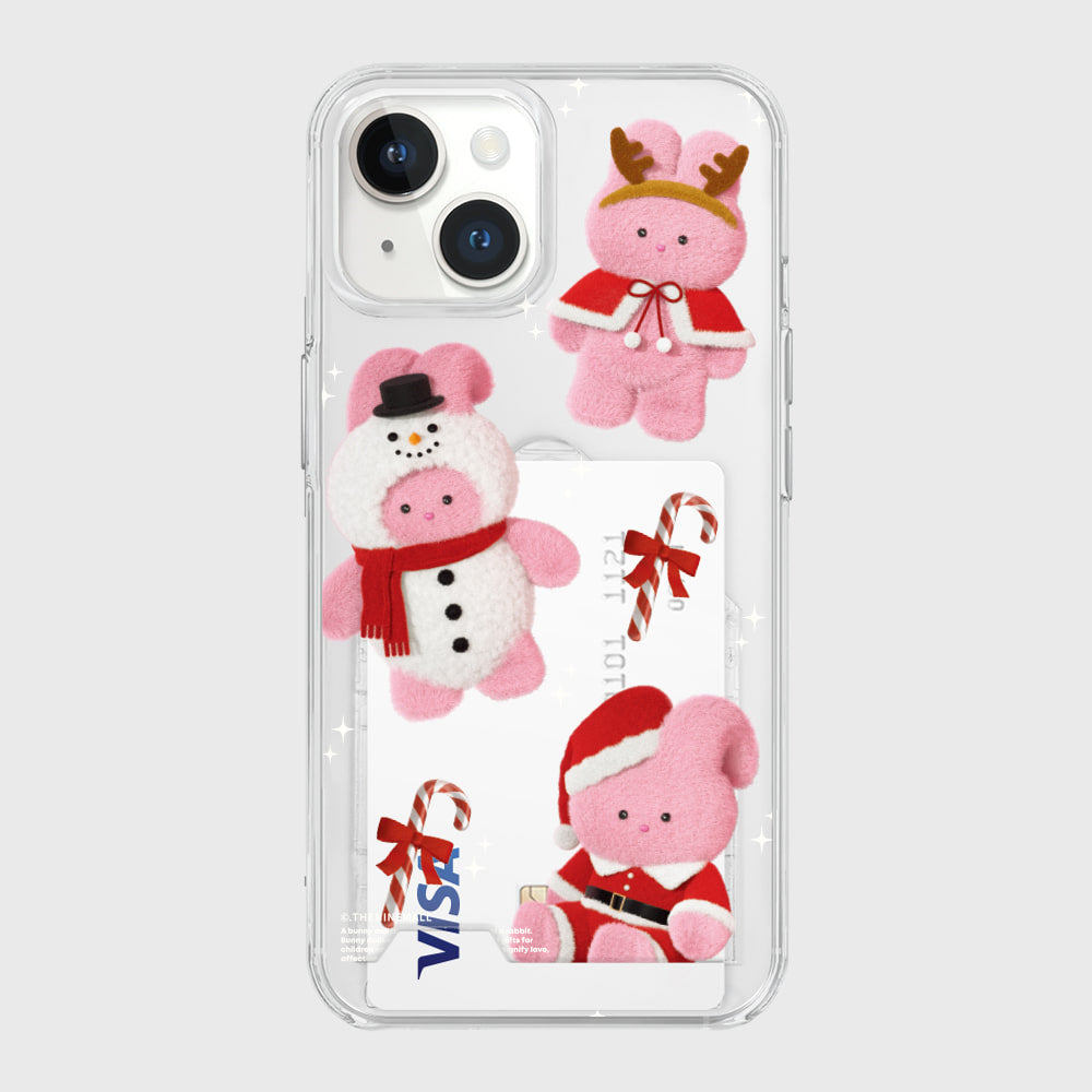 Pattern Happy Holiday Windy Phone Case (Clear/Tank Clear/Clear Card Storage)