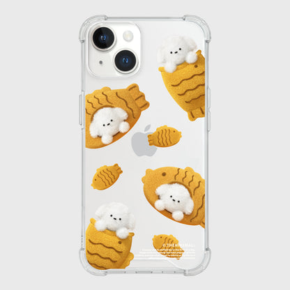 Pattern Fish Bread Puppy Phone Case (Clear/Tank Clear/Clear Card Storage)