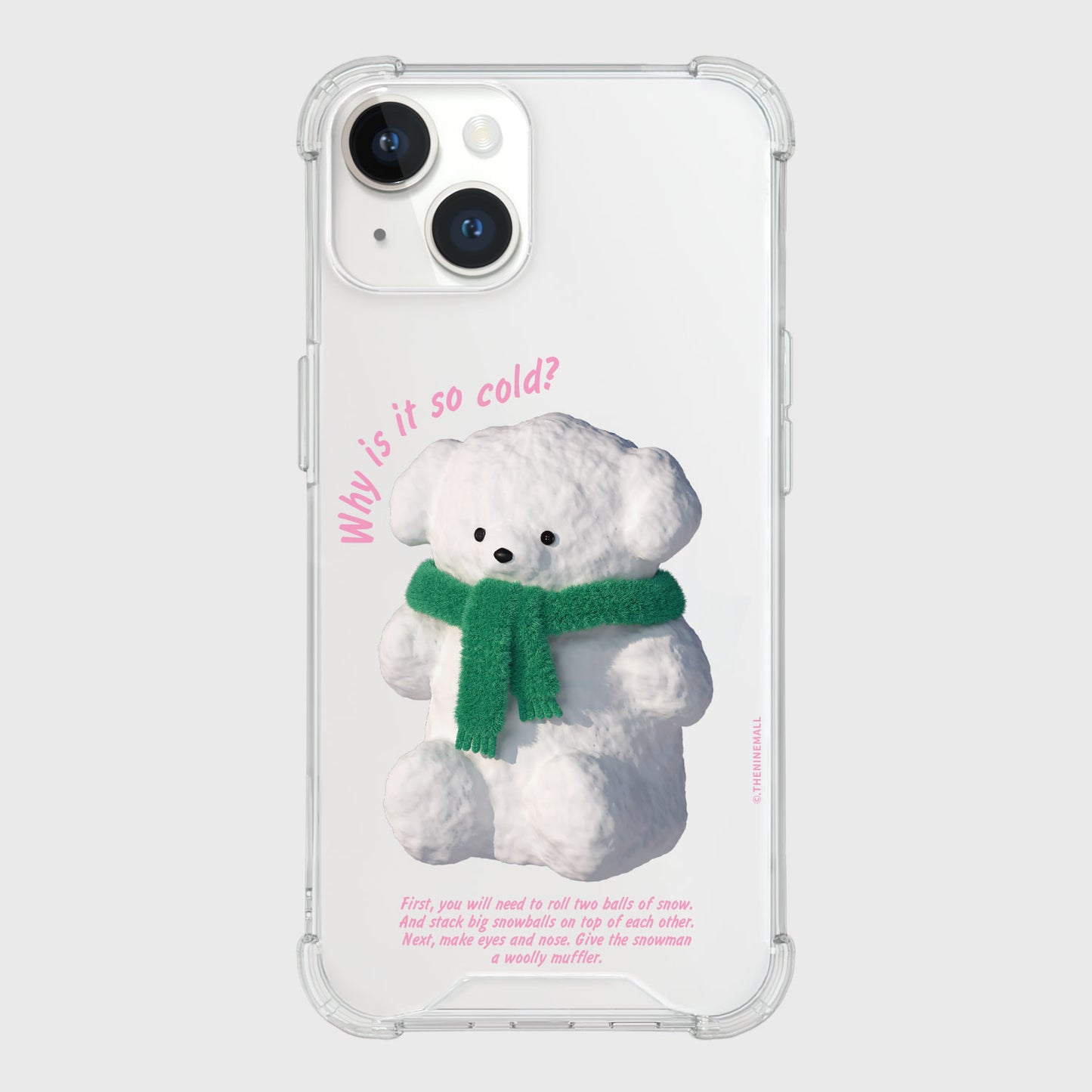 Puppy Snowman Phone Case (Clear/Tank Clear/Clear Card Storage)