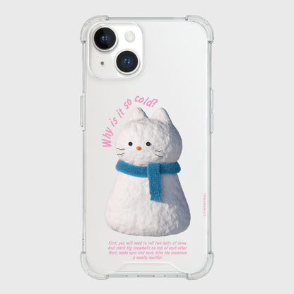 Hey Cat Snowman Phone Case (Clear/Tank Clear/Clear Card Storage)