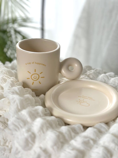 Skyfolio Happiness Cup & Saucer Set (2色)