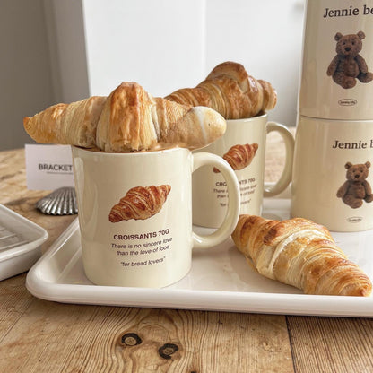 【Set買優惠🥐🧸】Bracket Table Croissant & Jennie Bear Mug Cup