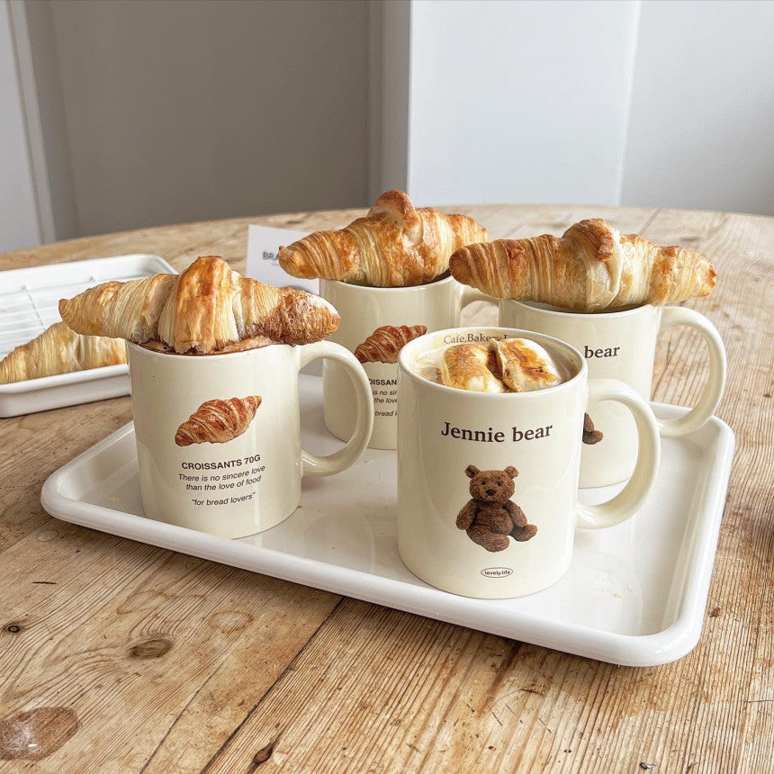 【Set買優惠🥐🧸】Bracket Table Croissant & Jennie Bear Mug Cup