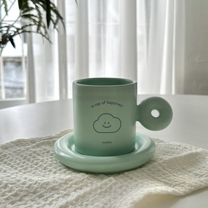 Skyfolio Happiness Cup & Saucer Set (2色)