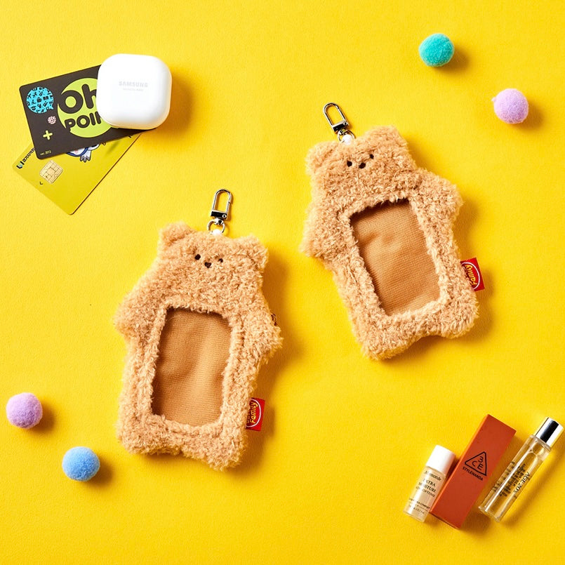 Butter Shop Photocard Keyring 毛毛卡套 熊仔