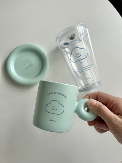 Skyfolio Happiness Cup & Saucer Set (2色)