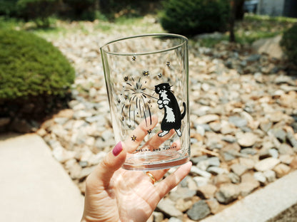 Huginn and Muninn [on the table] summer night glass