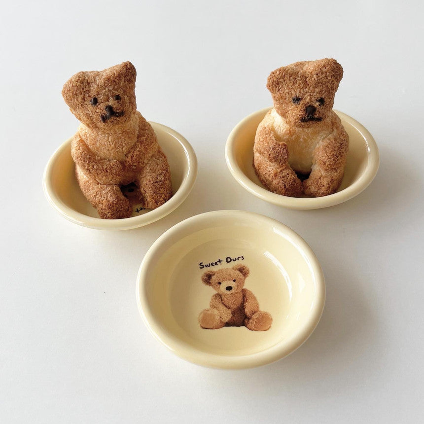 【多買優惠🧸】Bracket Table Teddy Bear Mini Plate/Sauce Bowl