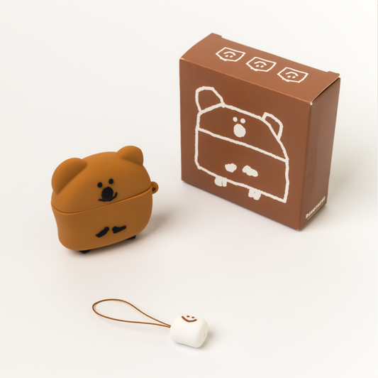 【送Marsh Keyring】Dinotaeng Happy Feet Quokkapod (Airpods 1&2/3/Pro/Buds Live)