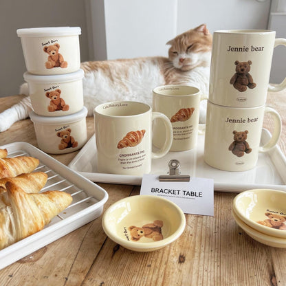 【Set買優惠🥐🧸】Bracket Table Croissant & Jennie Bear Mug Cup