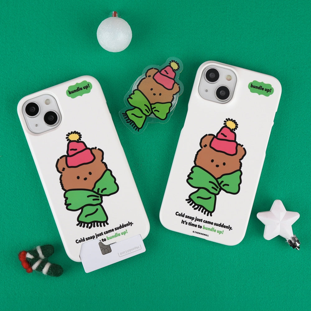 Bundle Up Gummy Phone Case (Hard/Card Storage)