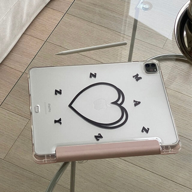 Mazzzzy signature heart (Sandpink) ipad case