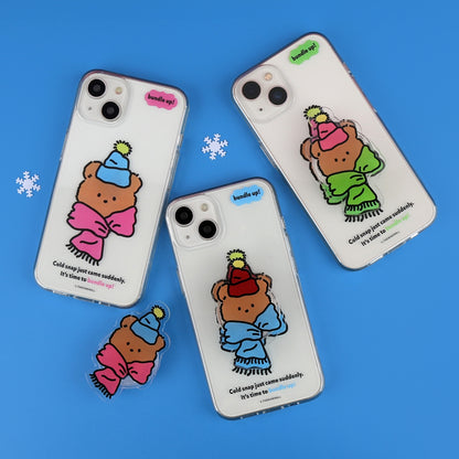 Bundle Up Gummy Phone Case (Clear/Tank Clear/Clear Card Storage)