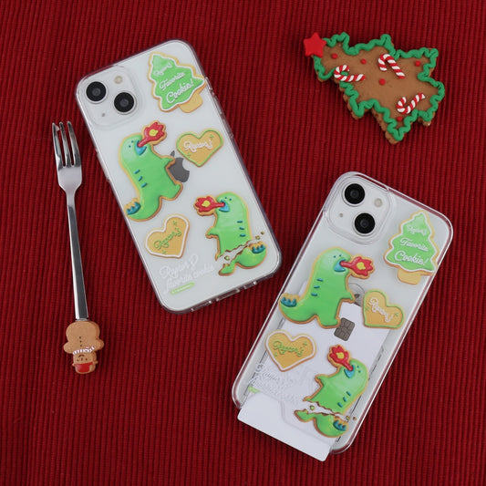 Raptor Cookie Pattern Phone Case (Clear/Tank Clear/Clear Card Storage)