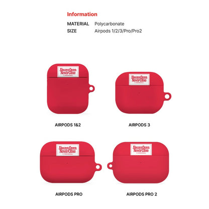 Theninemall Basic Color Label Airpods Case (Hard 硬殼)