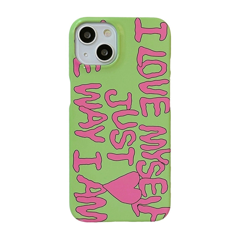 Luvmasel I Am (Green) Phone Case (Hard)