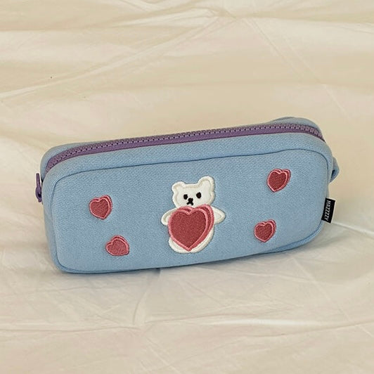 Mazzzzy muffin (heart pattern) pencil case