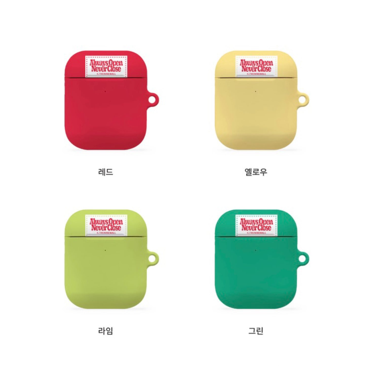 Theninemall Basic Color Label Airpods Case (Hard 硬殼)