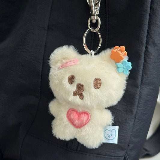 Mazzzzy love muffin keyring (white)
