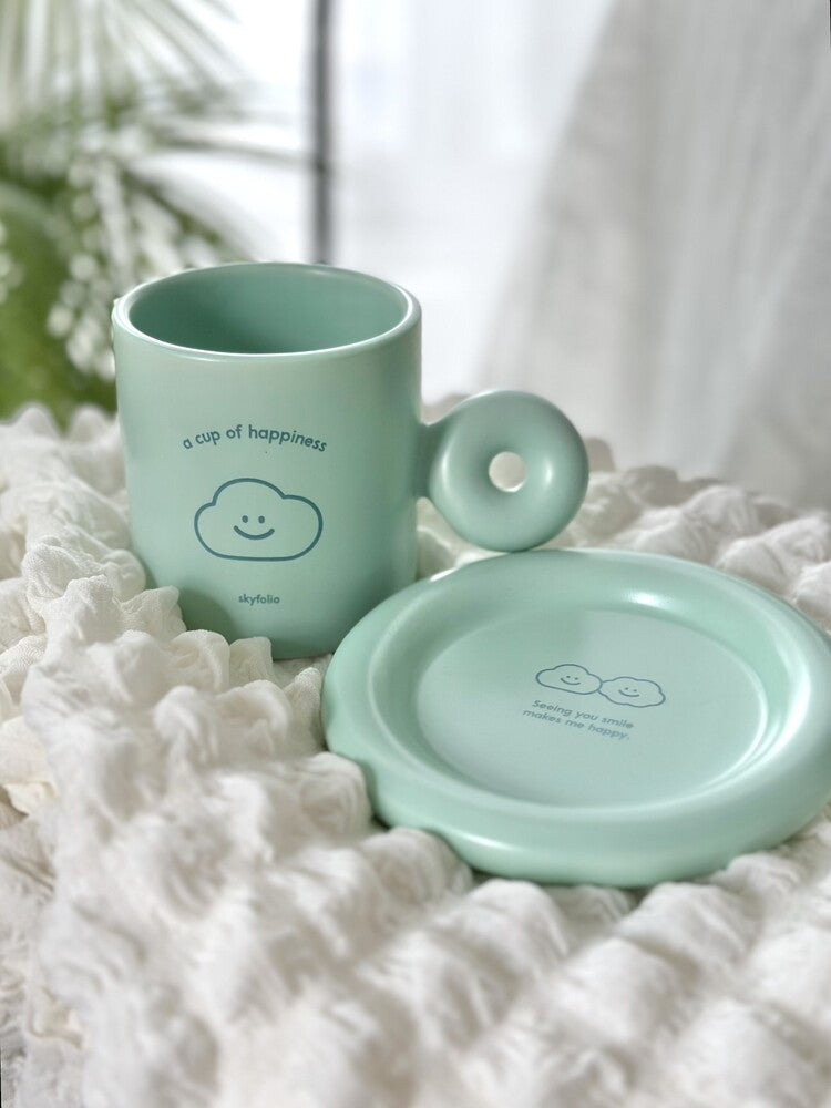 Skyfolio Happiness Cup & Saucer Set (2色)