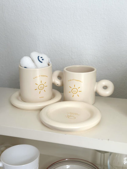 Skyfolio Happiness Cup & Saucer Set (2色)