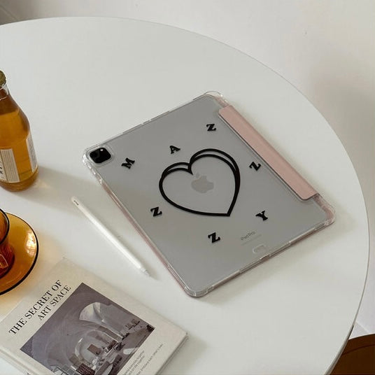 Mazzzzy signature heart (Sandpink) ipad case