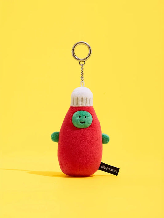 Joguman [You are what you eat] Brachio Tomato Ketchup Plush Keyring 茄汁鎖匙扣