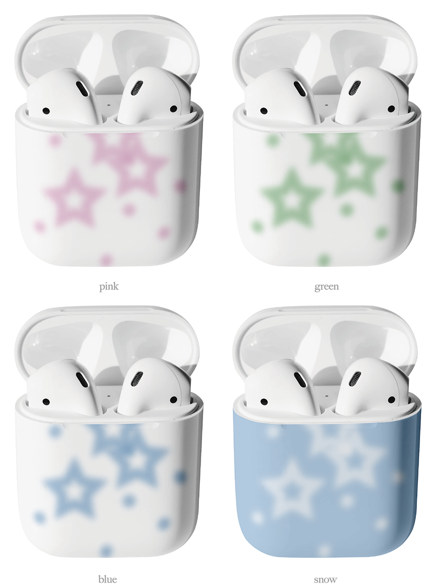 Tiny Weather Lollipop Star/Heart Airpods Hard Case (各4色)