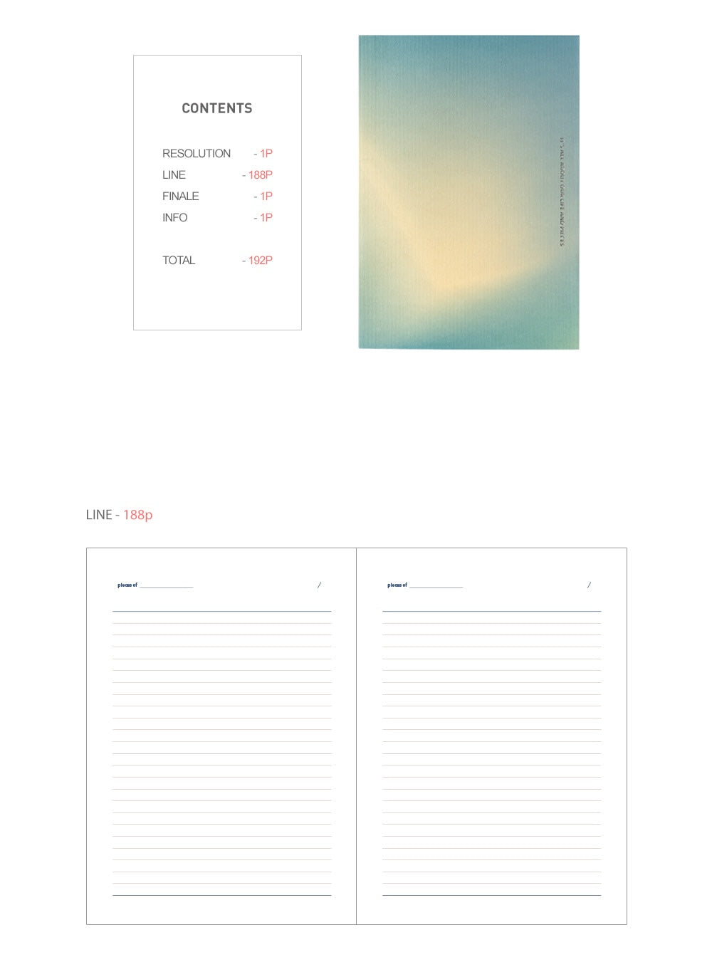 Livework Life & Pieces Note v.2 (L) (3款)