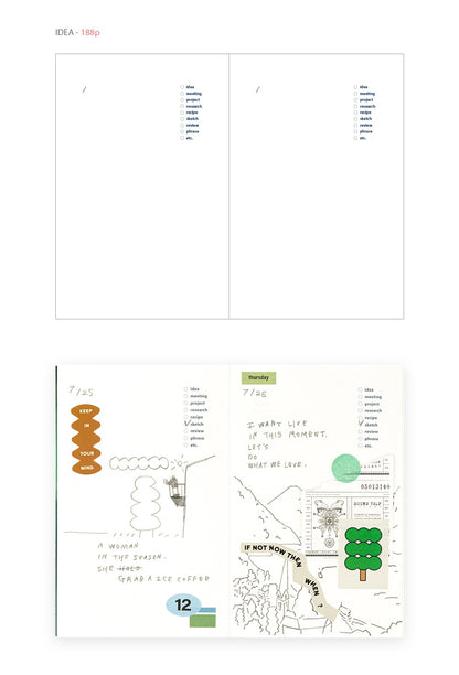 Livework Life & Pieces Note v.2 (S) (5款)