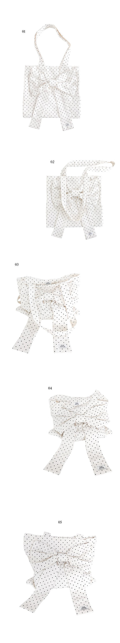 Peakdrawing Mini Dots Big Bow Bag