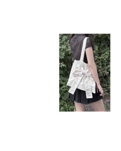 Peakdrawing Mini Dots Big Bow Bag