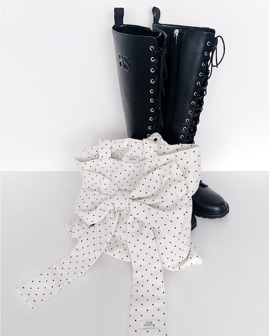 Peakdrawing Mini Dots Big Bow Bag