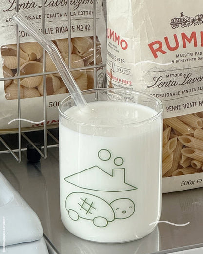 Hookka Hookka Studio Melonpan Turtle's House Glass Cup