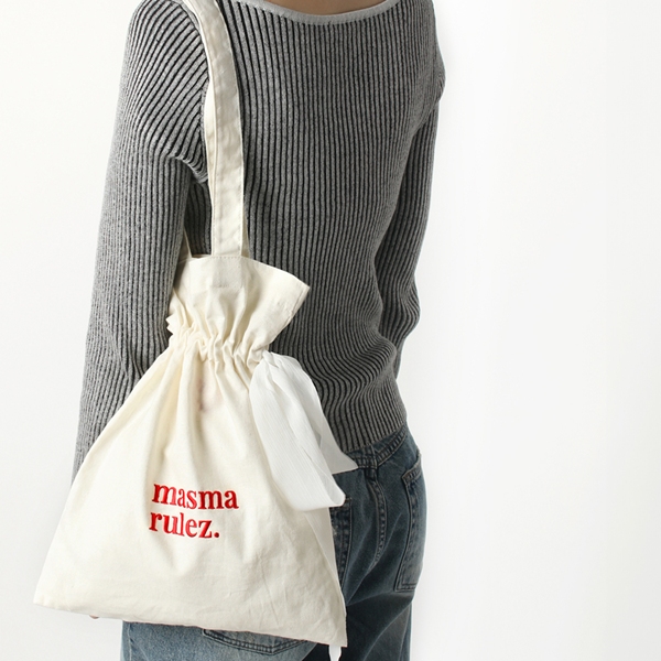 Masmarulez Ribbon eco bag (4色)