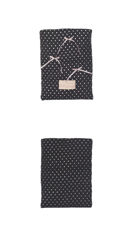 Cozing Pillow Notebook Pouch_dot charcoal (11/13/15 inch)