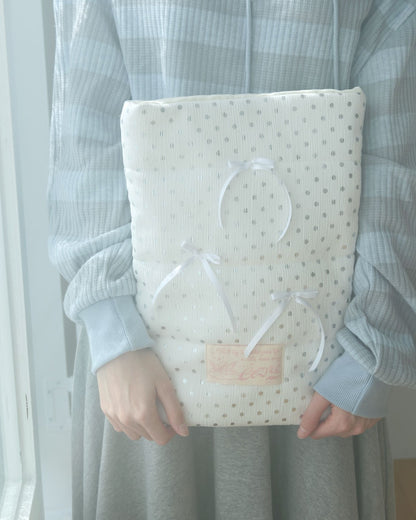 Cozing Pillow Notebook Pouch_dot white (11/13/15 inch)