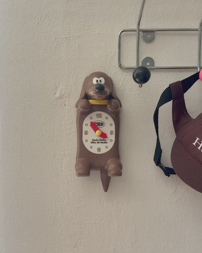CRR Wagging Tail Wall Clock (黑貓/臘腸狗)