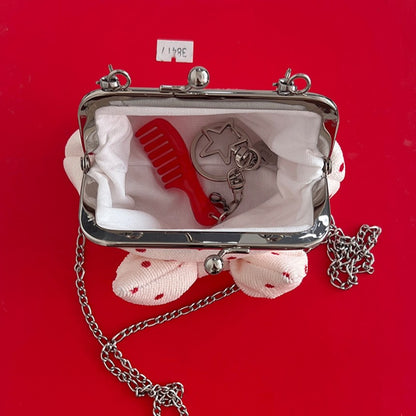 Peakdrawing [Mini red.ver] Polkadot frame mini bag