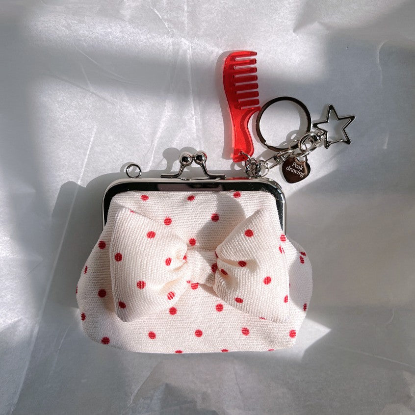 Peakdrawing [Mini red.ver] Polkadot frame mini bag