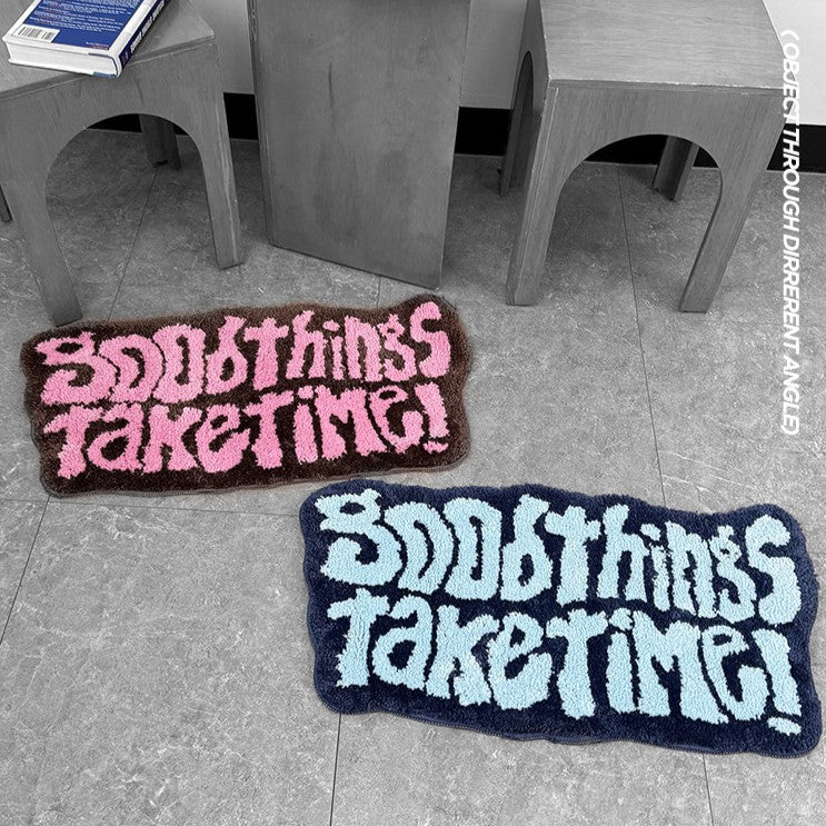 【NEW Color!】Earp Earp Good Things Take Time Rug 地氈 (4色)