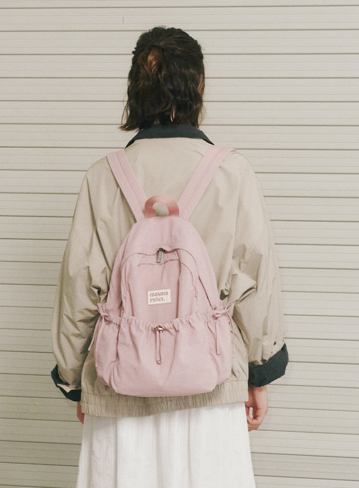 Masmarulez Mini ver. Ribbon Pocket Backpack_Pink
