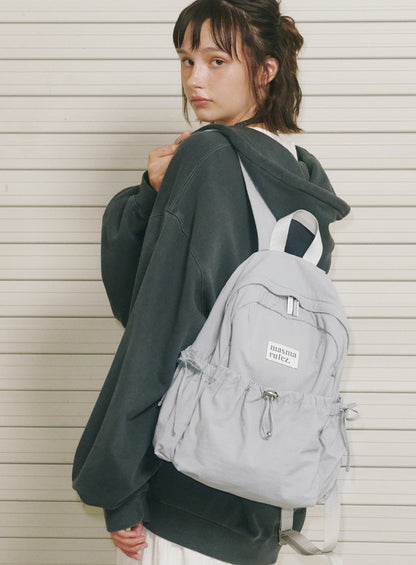 Masmarulez Mini ver. Ribbon Pocket Backpack_Fog blue