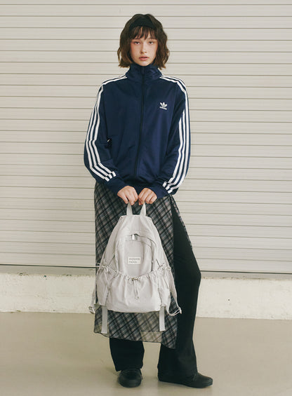 Masmarulez Mini ver. Ribbon Pocket Backpack_Light gray