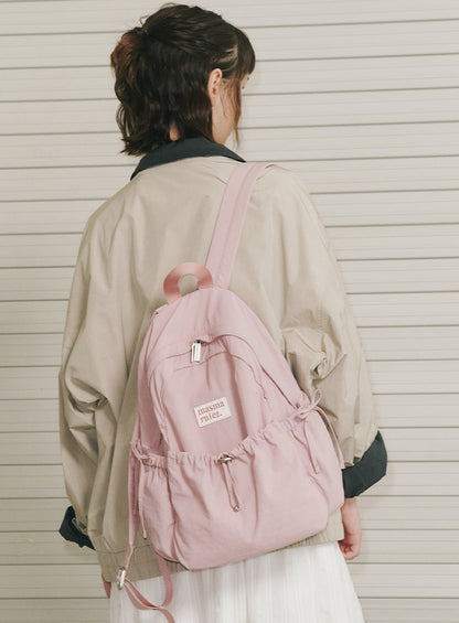 Masmarulez Mini ver. Ribbon Pocket Backpack_Pink
