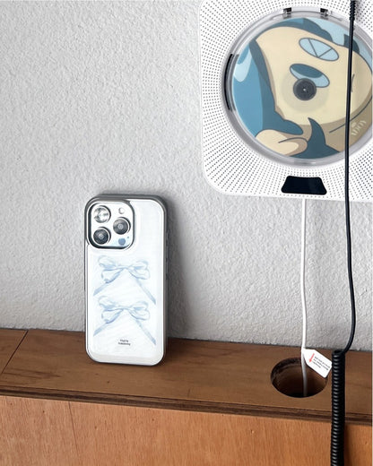 Peakdrawing Sky ribbon epoxy bumper case (Silver)