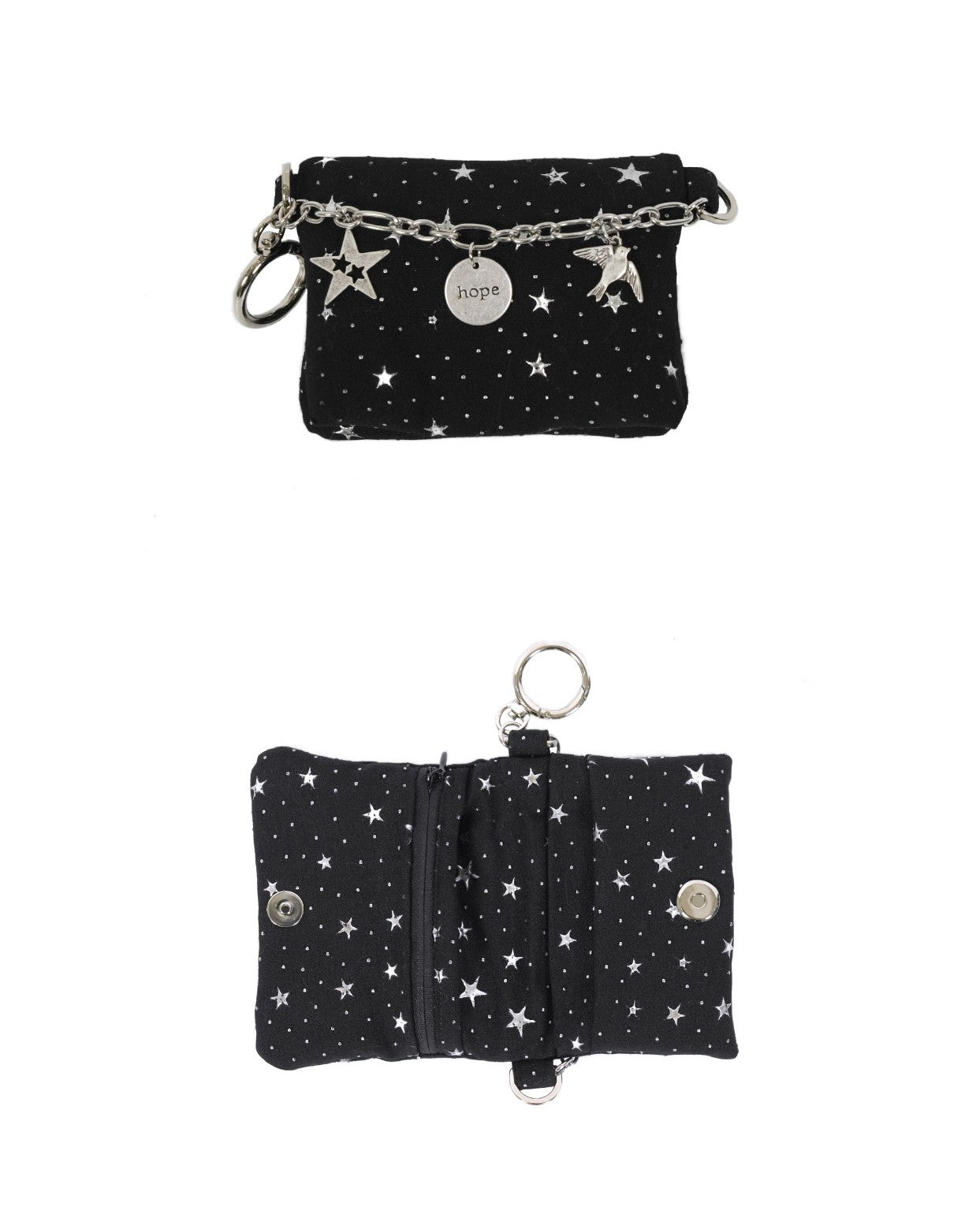 Cozing Star Chain wallet_black