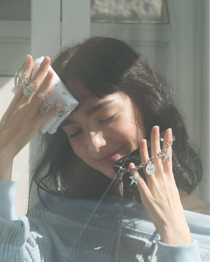 Cozing Star Chain wallet_black