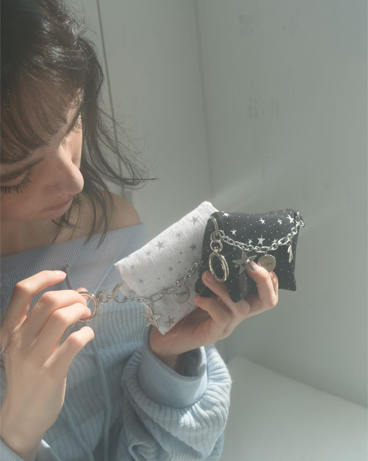 Cozing Star Chain wallet_black