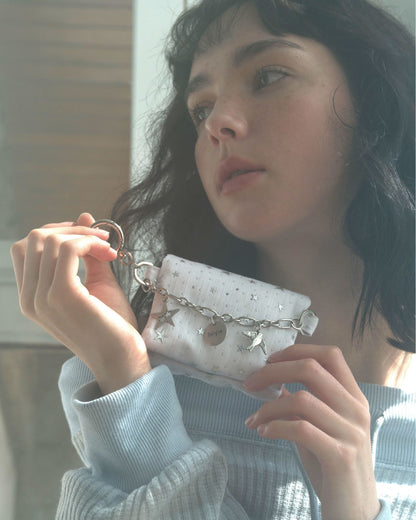Cozing Star Chain wallet_white